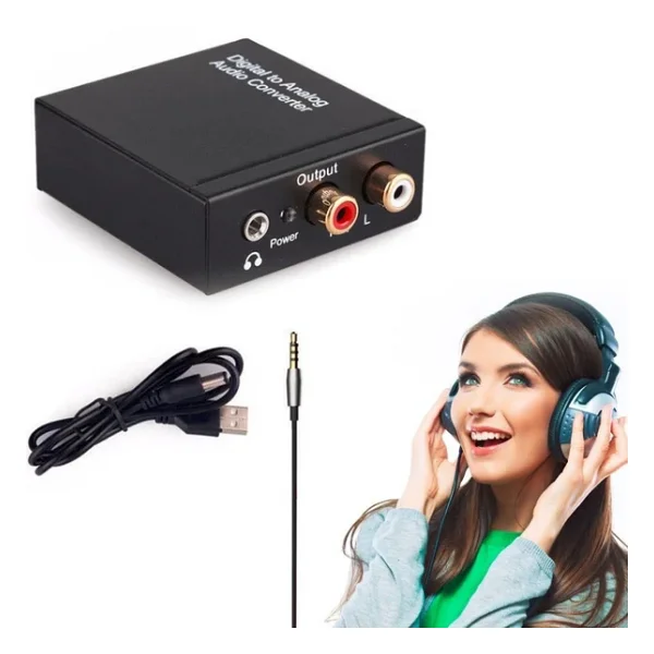 Dijital To Analog 3.5 Mm Optik Ses Tos Çevirici Dönüştürücü Adaptör 5057 - Görsel 5