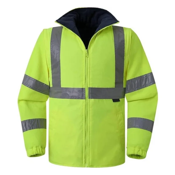 Reflektörlü Oxford Çift Renk 300d Oxford 5+1 Parka Sarı Sarı - Görsel 4