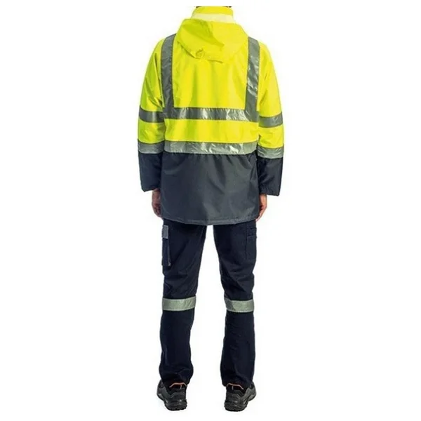 Reflektörlü Oxford Çift Renk 300d Oxford 5+1 Parka Sarı Sarı - Görsel 9