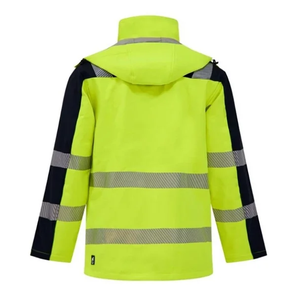 Softshell Kırçıllı Reflektörlü Parka İş Montu Sarı Sarı - Görsel 2