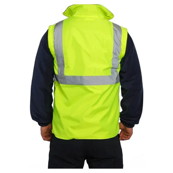 Reflektörlü Oxford Çift Renk 300d Oxford 5+1 Parka Sarı Sarı - Görsel 6