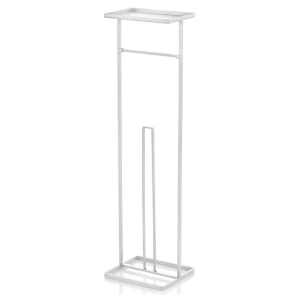 The Mia Tepsili Tuvalet Kağıdı Standı - Beyaz- 54X15X12 cm - Beyaz - Görsel 2