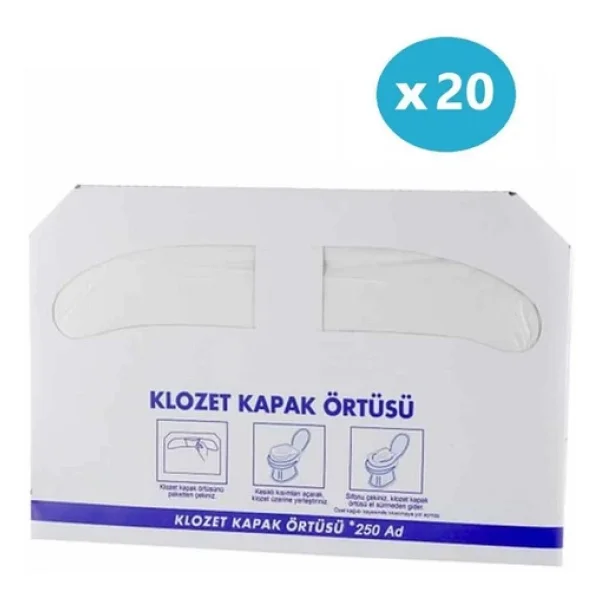 Omnisoft 20 Paket Klozet Kapak Örtüsü 5000 Adet - Görsel 2