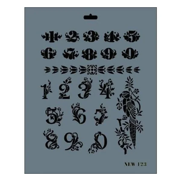 Rich New Seri N-123 Stencil 35x25 cm - Görsel 3