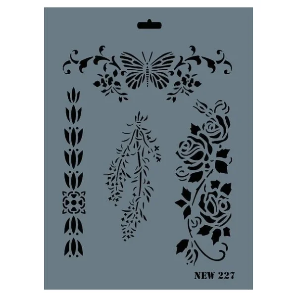 Rich New Seri N-227 Stencil 35x25 cm - Görsel 4