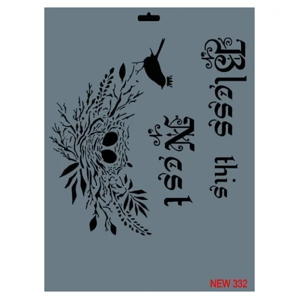 Rich New Seri N-332 Stencil 35x25 cm - Görsel 3