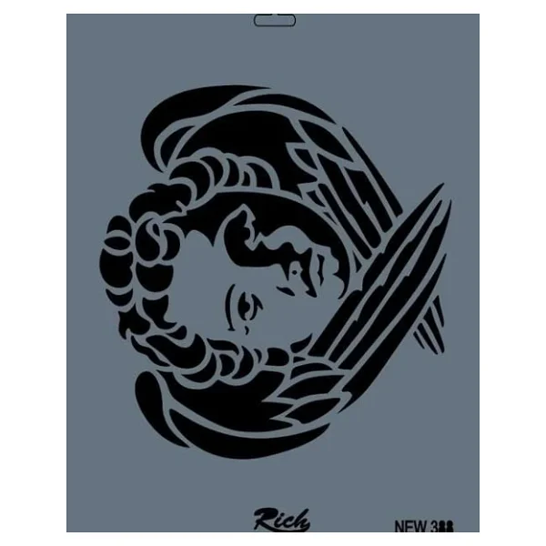 Rich New Seri N-388 Stencil 35x25 cm - Görsel 5