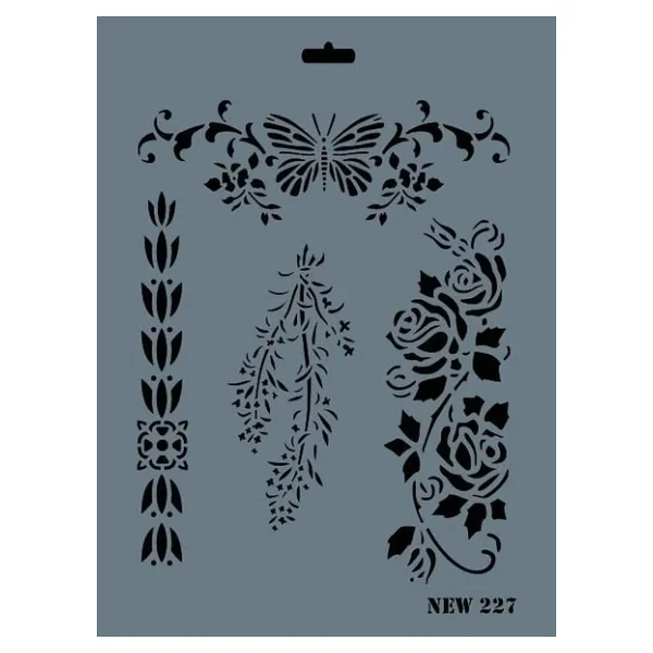 Rich New Seri N-227 Stencil 35x25 cm - Görsel 5