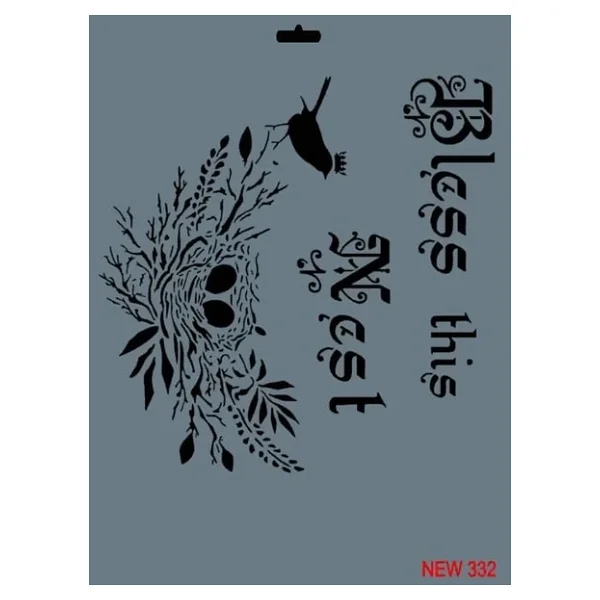 Rich New Seri N-332 Stencil 35x25 cm - Görsel 5