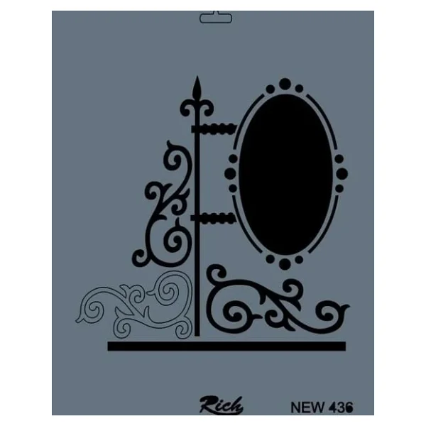 Rich New Seri N-436 Stencil 35x25 cm - Görsel 5