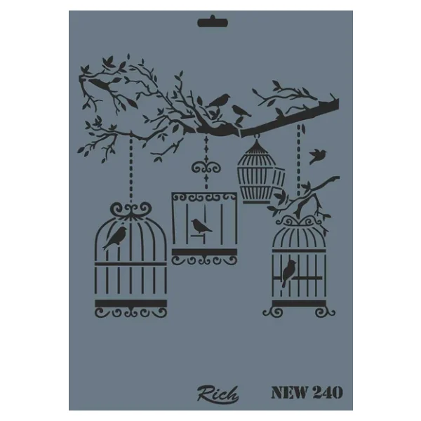 Rich New Seri Stencil 35x25 cm N-240 - Görsel 5