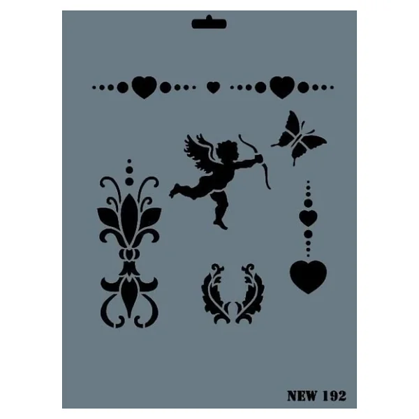 Rich New Seri N-192 Stencil 35x25 cm - Görsel 5