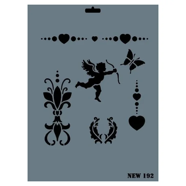 Rich New Seri N-192 Stencil 35x25 cm - Görsel 3