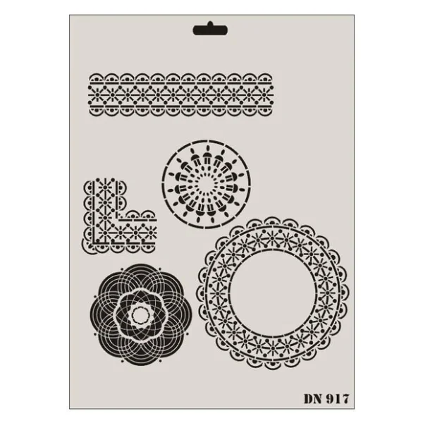 Rich Dantel Seri DN-917 Stencil 35x25 cm - Görsel 5