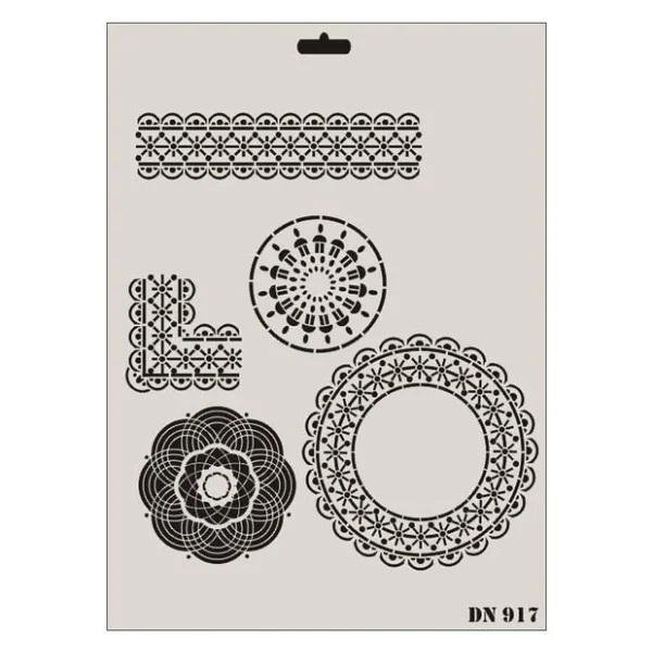 Rich Dantel Seri DN-917 Stencil 35x25 cm - Görsel 3