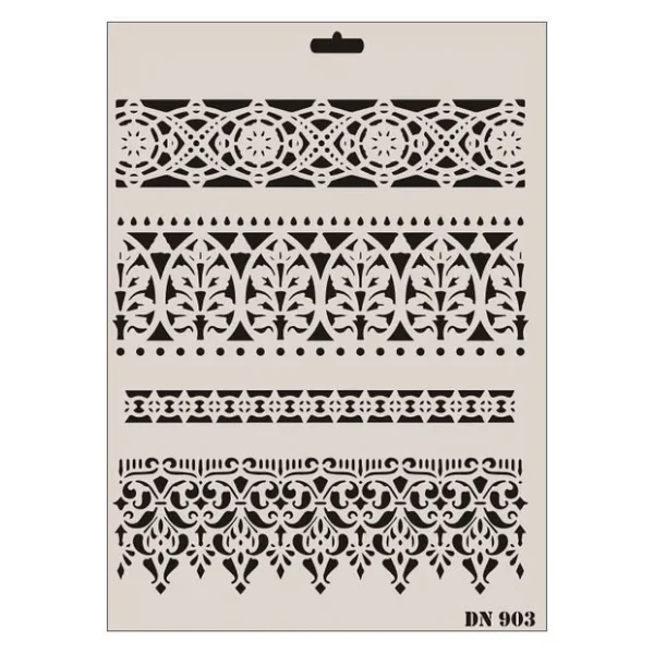 Rich Dantel Seri DN-903 Stencil 35x25 cm - Görsel 6