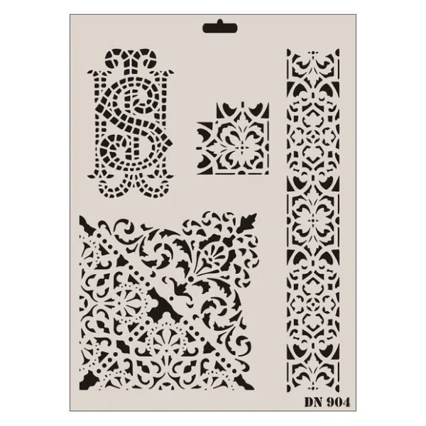 Rich Dantel Seri DN-904 Stencil 35x25 cm - Görsel 7