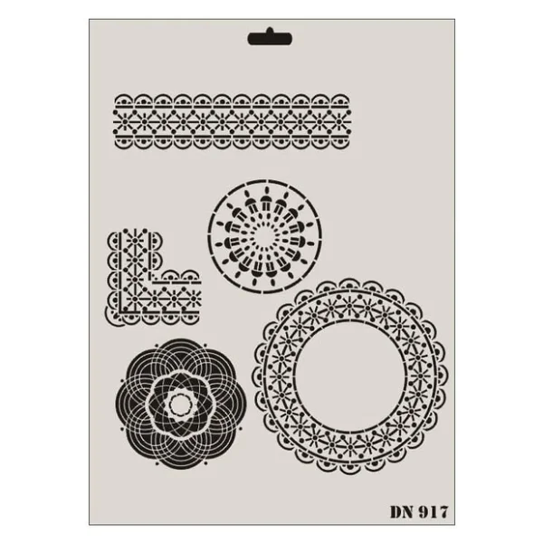 Rich Dantel Seri DN-917 Stencil 35x25 cm - Görsel 8