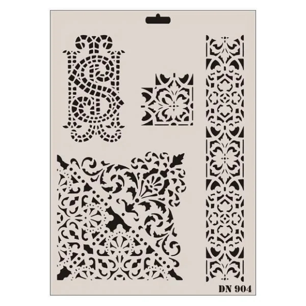 Rich Dantel Seri DN-904 Stencil 35x25 cm - Görsel 3