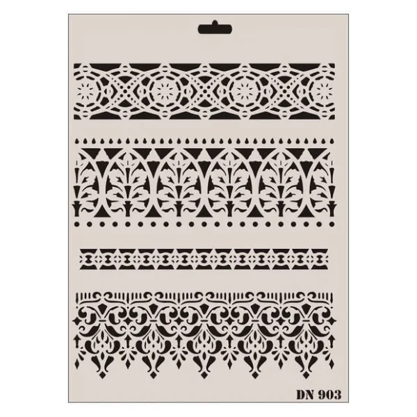 Rich Dantel Seri DN-903 Stencil 35x25 cm - Görsel 3