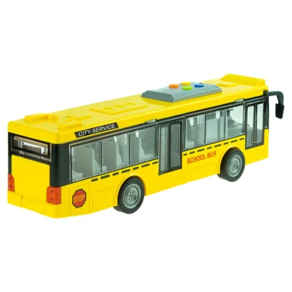 Oyuncak Okul Otobüsü Işıklı Sesli Sürtmeli 27 Cm - Görsel 8