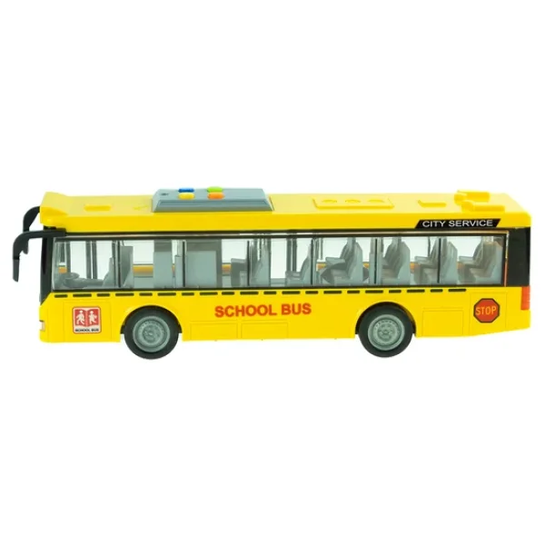 Oyuncak Okul Otobüsü Işıklı Sesli Sürtmeli 27 Cm - Görsel 7