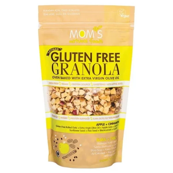 Mom's Natural Foods Glutensiz Elmalı Granola 300 gr - Görsel 4