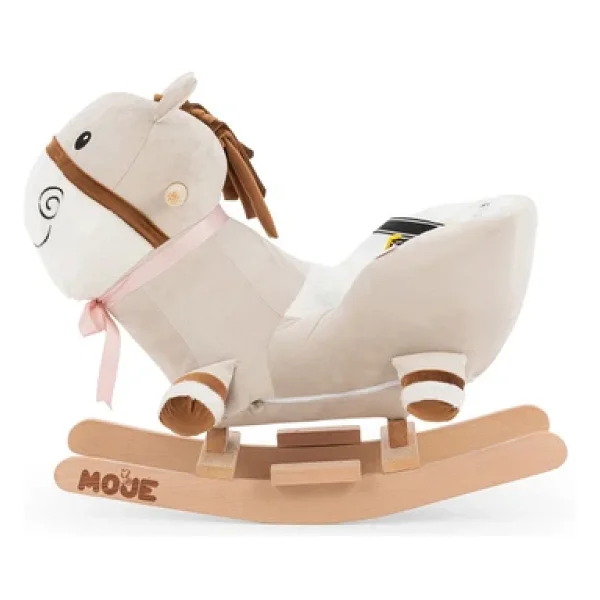 Moje Enjoy Ahşap Ayaklı Peluş Sallanan Eşek - Görsel 2