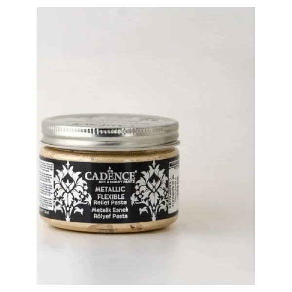 Metalik Esnek Rölyef Pasta MF-02 Şampanya 150ML - Görsel 3