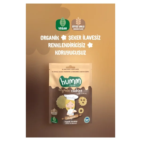 Humm Organic Tahinli ve Pekmezli Kurabiye 55 gr 6'lı - Görsel 2