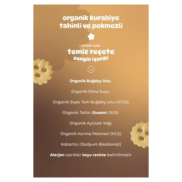 Humm Organic Tahinli ve Pekmezli Kurabiye 55 gr 6'lı - Görsel 4