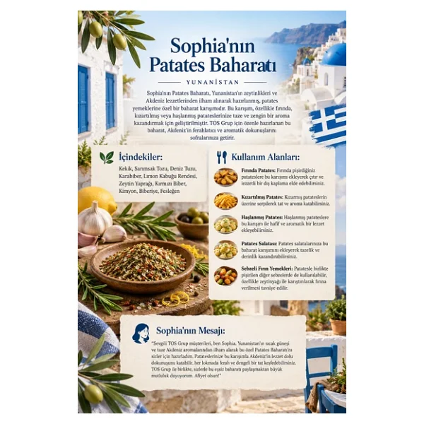 Sophia'nın Patates Baharatı 100 gr Sophia's Potatoes Seasoning - Görsel 4
