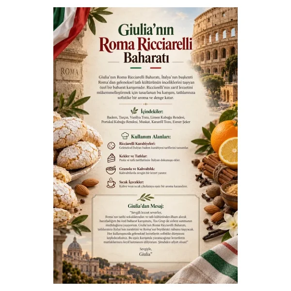 Giulia'nın Pizza Baharatı 100 gr Giulia's Pizza Seasoning - Görsel 4