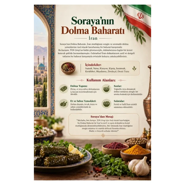 Soraya'nın Dolma Baharatı 250 gr Soraya's Stuffed Grape Leaves Seasoning - Görsel 4