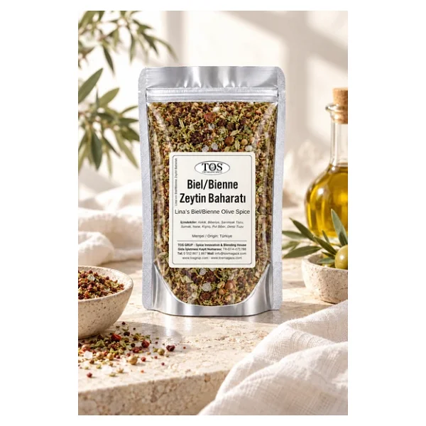 Lina'nın Biel/Bienne Zeytin Baharatı 100 gr Lina's Biel/Bienne Olive Spice - Görsel 2
