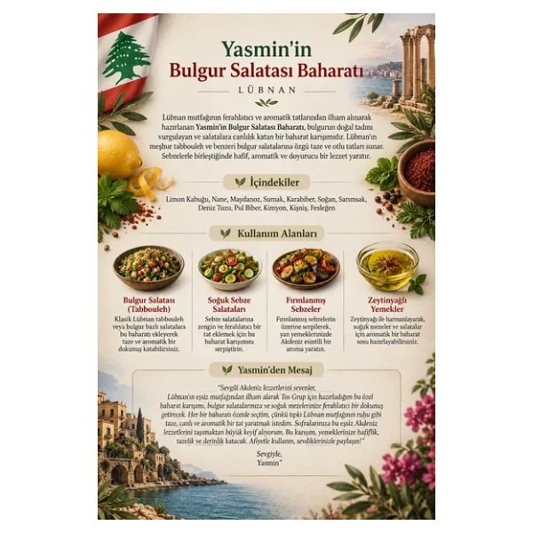Yasmin'in Bingazi Balık Çorbası Baharatı 100 gr Yasmin's Benghazi Fish Soup Spice - Görsel 4