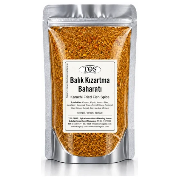 Rabia'nın Karaçi Balık Kızartma Baharatı 500 gr Rabia's Karachi Fried Fish Spice - Görsel 2