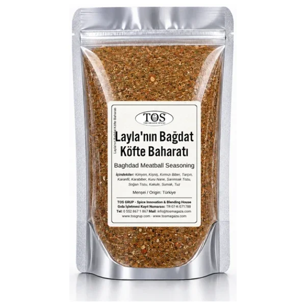 Layla'nın Bağdat Köfte Baharatı 100 gr Layla's Baghdad Meatball Spice - Görsel 2