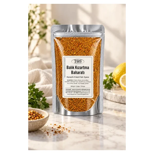 Rabia'nın Karaçi Balık Kızartma Baharatı 100 gr Rabia's Karachi Fried Fish Spice - Görsel 3