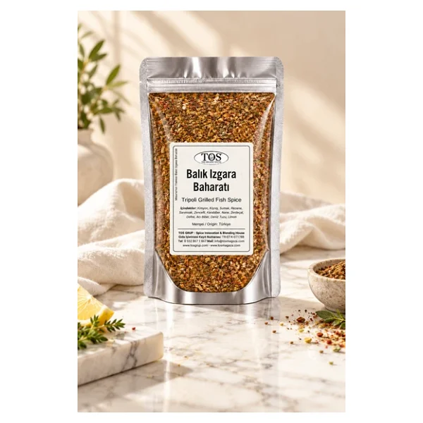 Mouna'nın Trablus Balık Izgara Baharatı 100 gr Mouna's Tripoli Grilled Fish Spice - Görsel 3