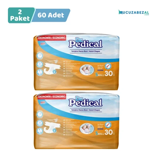 Dr. Pedical Belbantlı Küçük Boy S 30'lu 2 Adet Hasta Bezi - Görsel 4