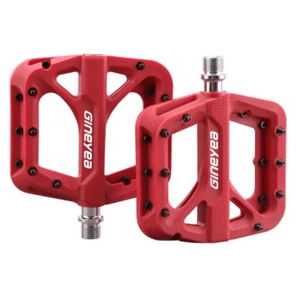 Bike Sky Gıneyea Bisiklet Pedalı Rulmanlı Platform Tip Kırmızı - Görsel 2
