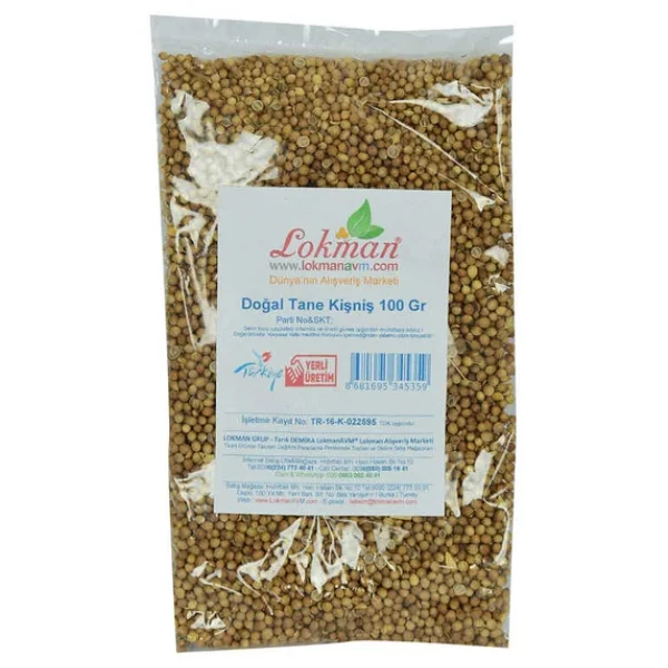 Kişniş Doğal Tane 100 gr Paket - Görsel 2