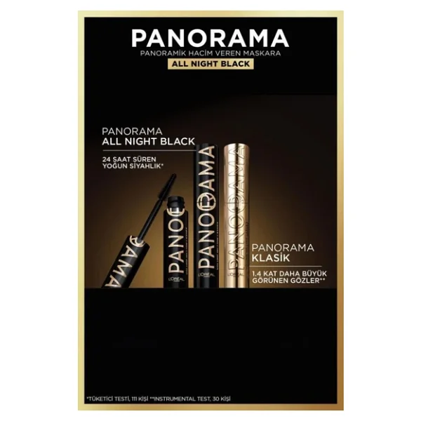 L'Oreal Paris Panorama All Night Hacim Veren Yoğun Siyah Maskara - Görsel 8