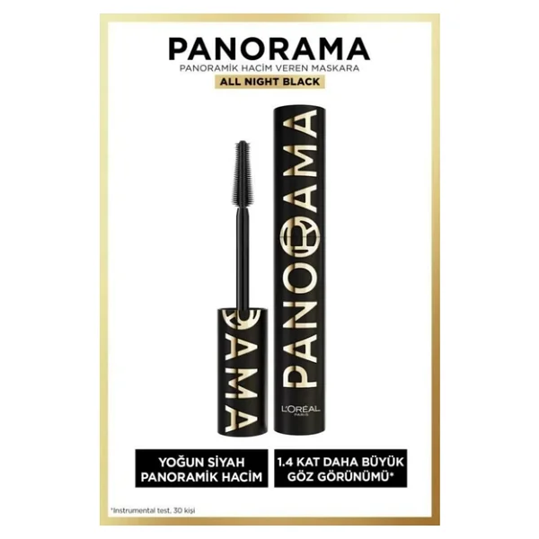 L'Oreal Paris Panorama All Night Hacim Veren Yoğun Siyah Maskara - Görsel 5