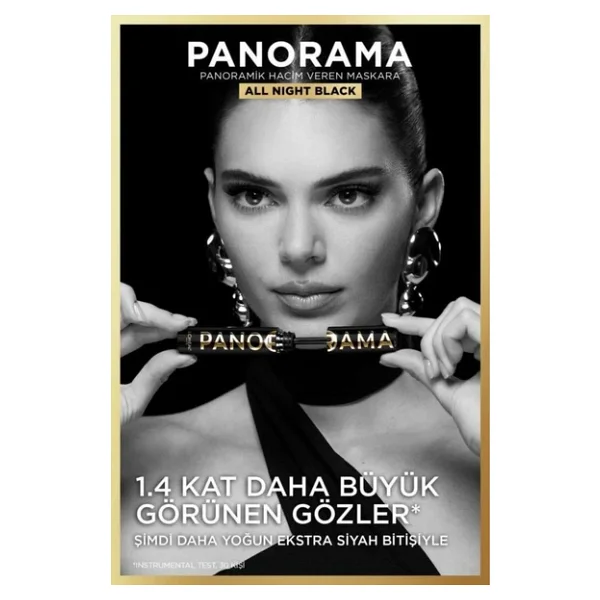 L'Oreal Paris Panorama All Night Hacim Veren Yoğun Siyah Maskara - Görsel 7