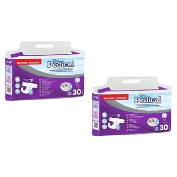 Dr. Pedical Belbantlı Ekstra Büyük Boy XL 30'lu 2 Adet Hasta Bezi - Görsel 2