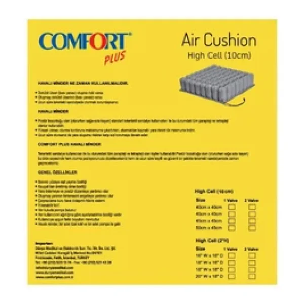 Comfort Plus DM-145 Havalı Oturma Minderi - Görsel 7