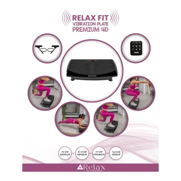 Relax Fit Vibration Plate Premium 4D Titreşimli Egzersiz Aleti - Görsel 3