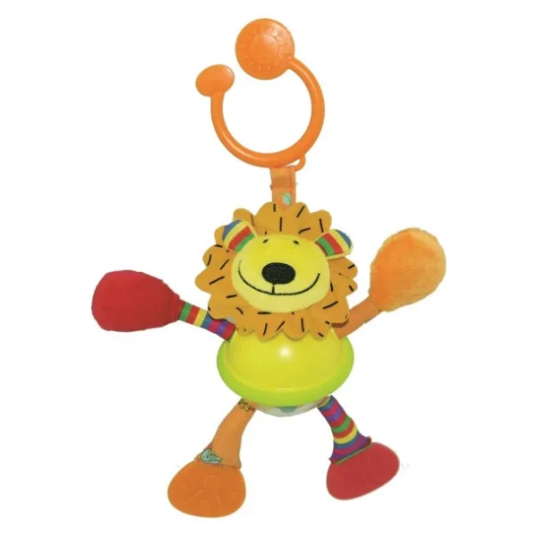 Biba Toys çıngırak Ve Dişlikli Aslan Puset Oyuncağı - Görsel 3